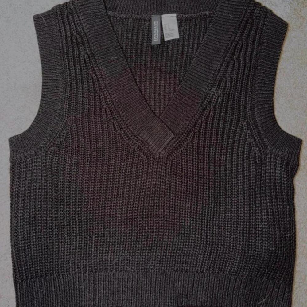 Hm divided black knit sweater